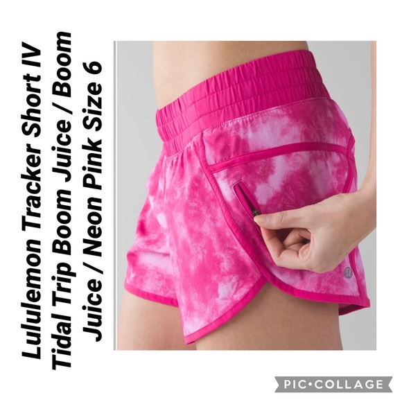 Lululemon Tracker Short IV Tidal Trip Boom Juice / Boom Juice / Neon Pin… - Picture 1 of 15